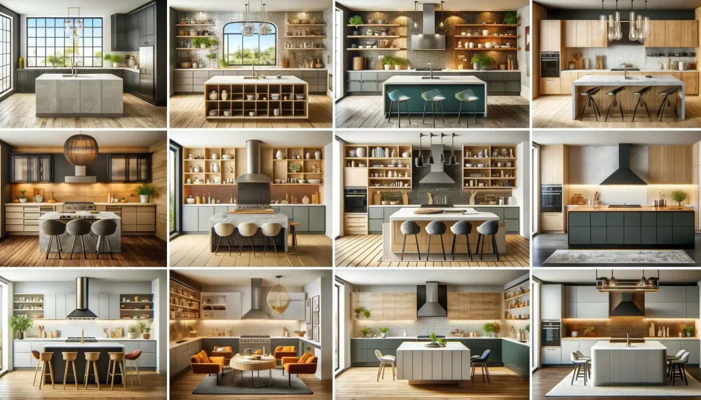 L Shaped Kitchen With Island - Gallery