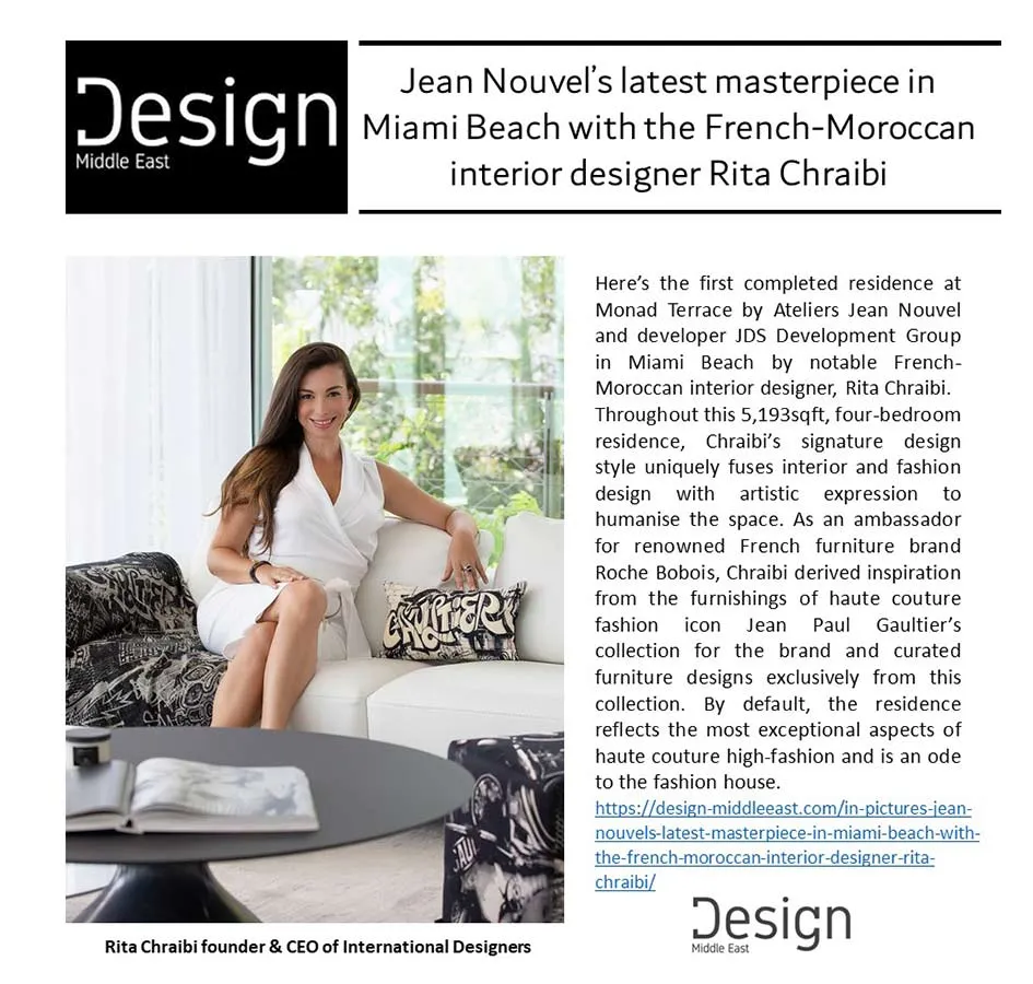 THE MUST OF INTERIOR DESIGN