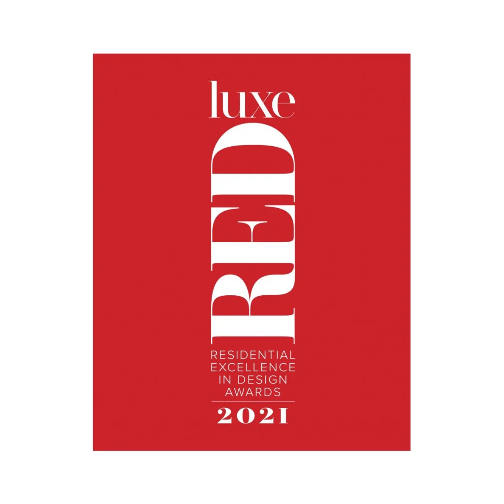 Luxe Red Residential Excellence in Design Awards Winner