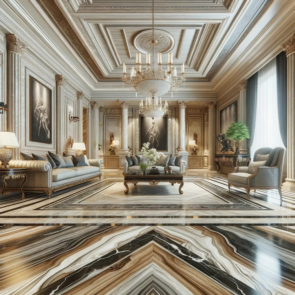 Luxury Mansion Living Room - idea 2