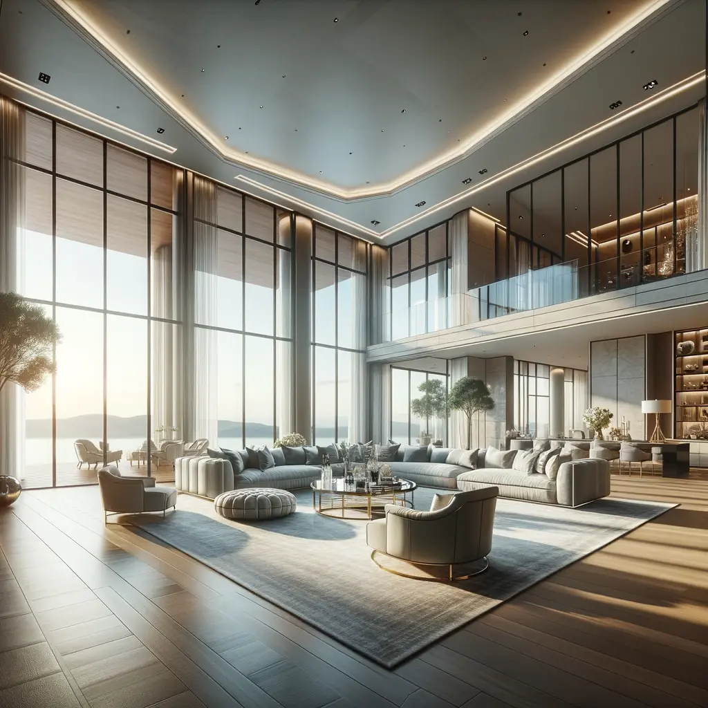 Luxury Mansion Living Room - idea 3