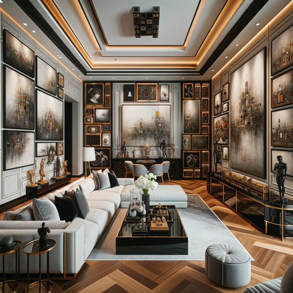 Luxury Mansion Living Room - idea 4