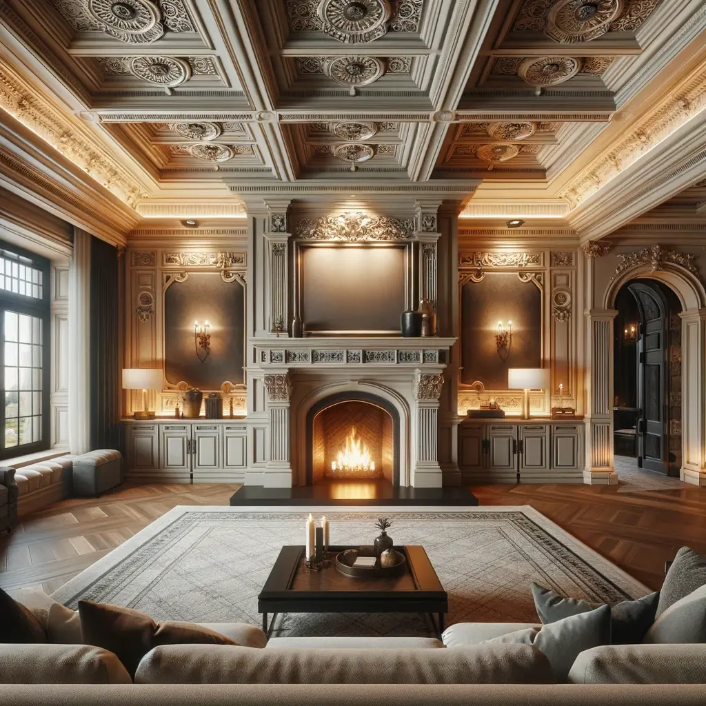 Luxury Mansion Living Room - idea 6