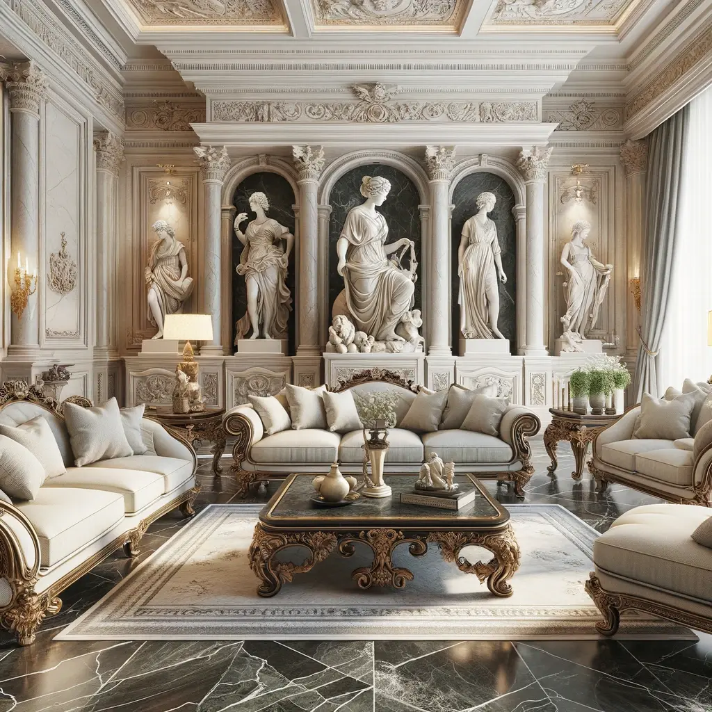 Luxury Mansion Living Room - idea 8
