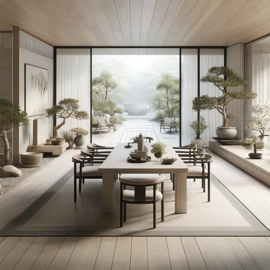 Zen-Inspired Tranquility in the Dining Room
