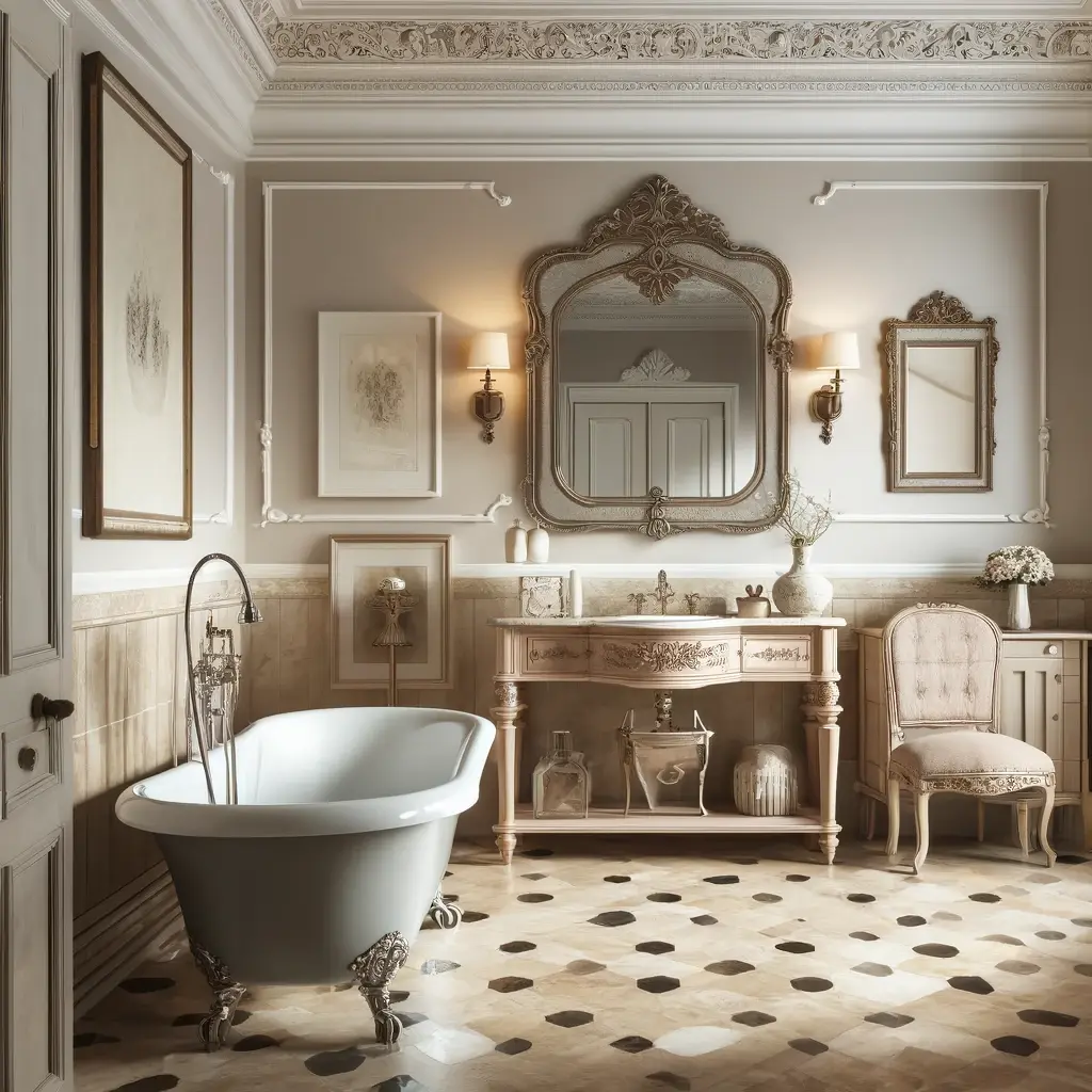 French Provincial Bathroom Style
