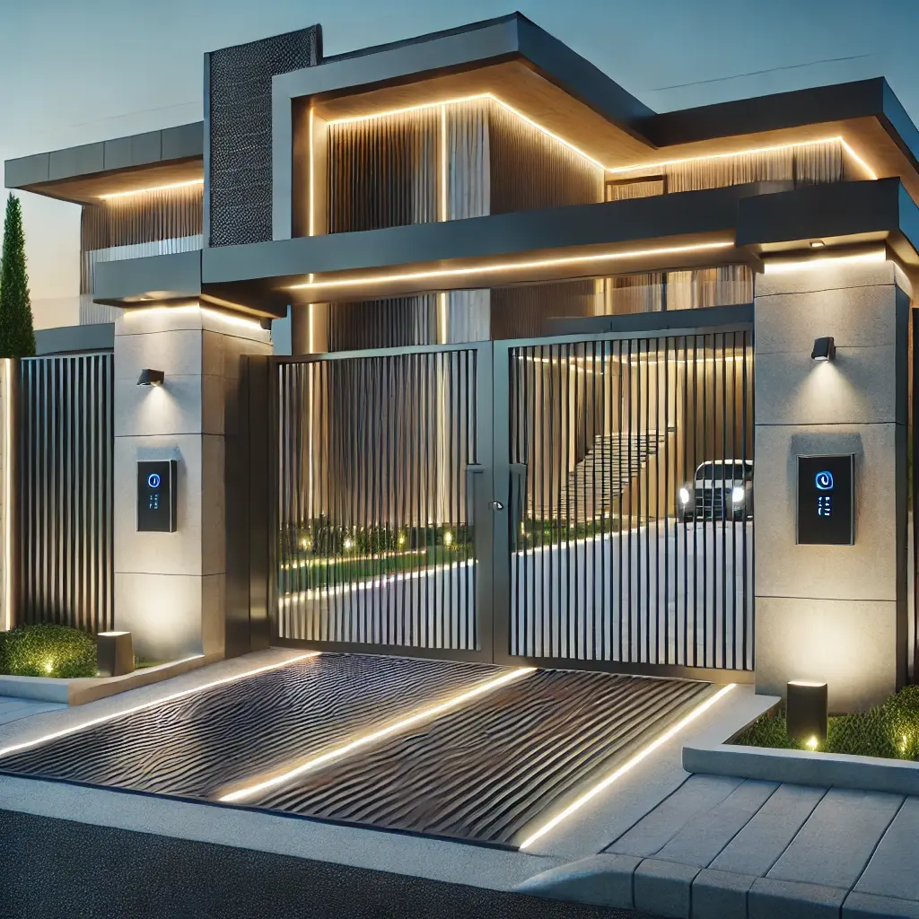 luxury moderne gate entrance 